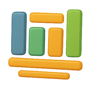 Endpoint for external data displaying data derived but set of values retrieved from external source as progress bars and KPIs