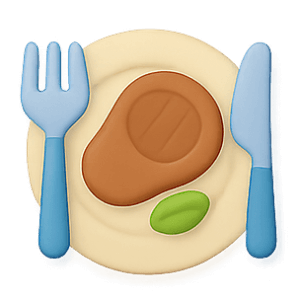 Schedule of different food related times, meals, bars, etc. 